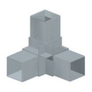 מחבר פינה מפלסטיק N50/45 T