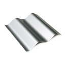 פח אלומיניום גלי צבוע RAL 9006 White Aluminium